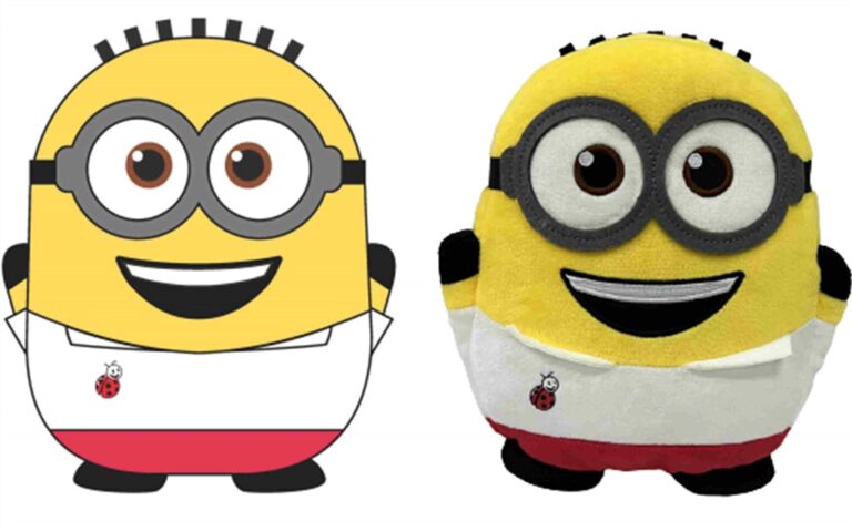 Licensed Minions character plush toys produced under licence